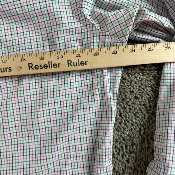 Ralph Lauren Shirt Mens Large Purple White Blue Pony Multicolor Check FLAW - Picture 10 of 12